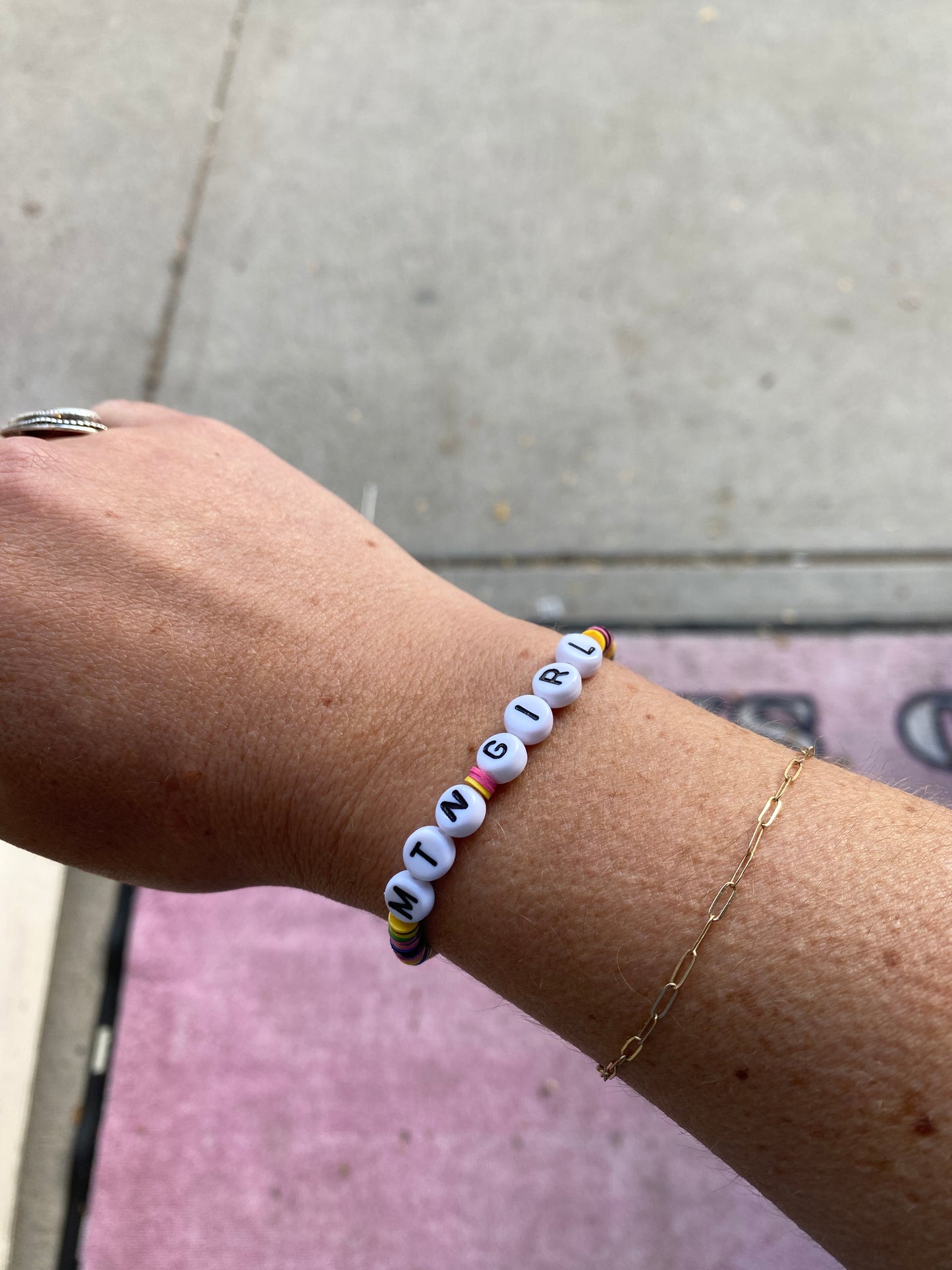Cristina V Words bracelets