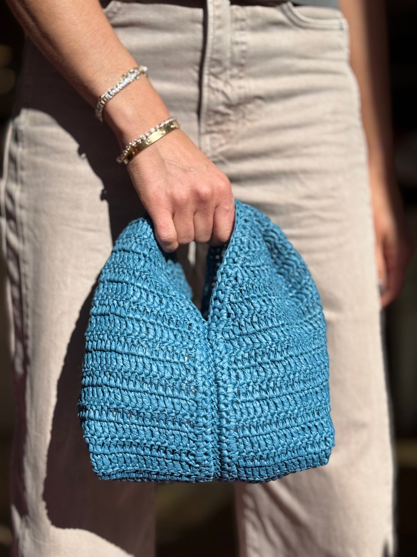 ALC Simone Raffia bag