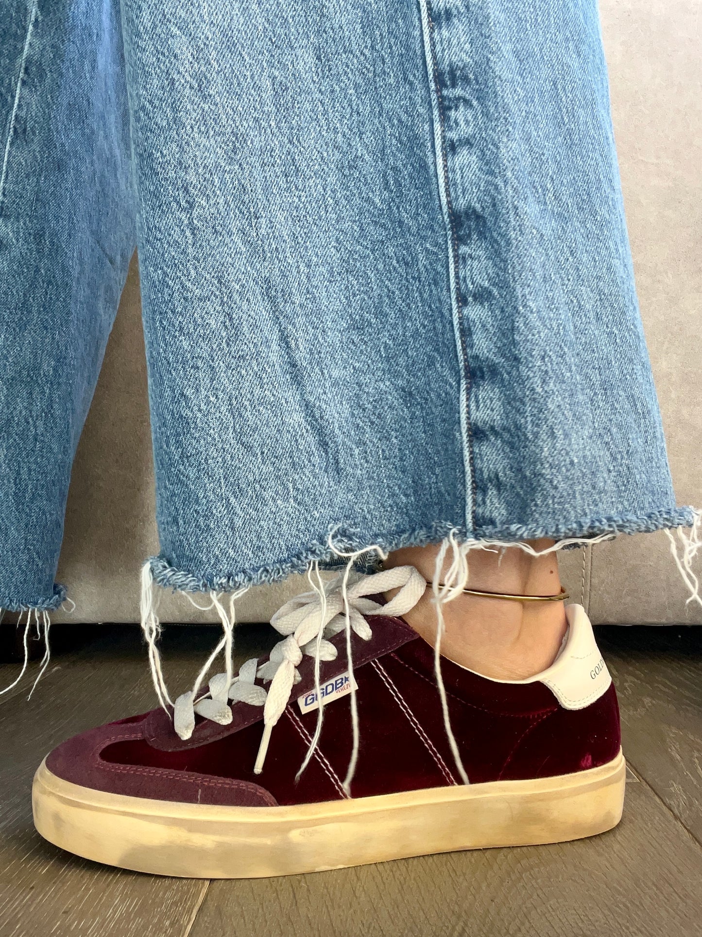 GG Velvet Soul Star Leather Heel