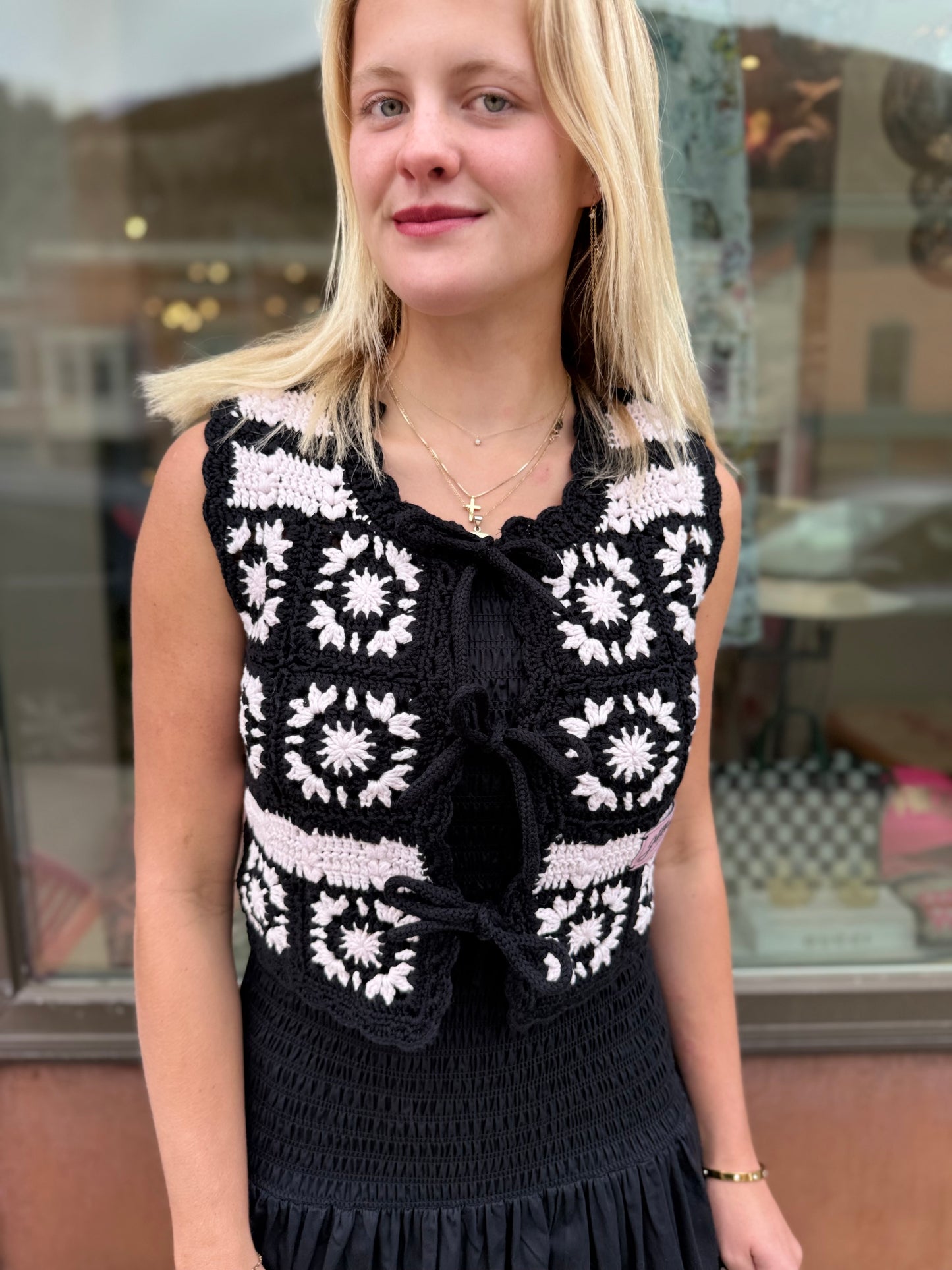 Ganni Crochet Vest