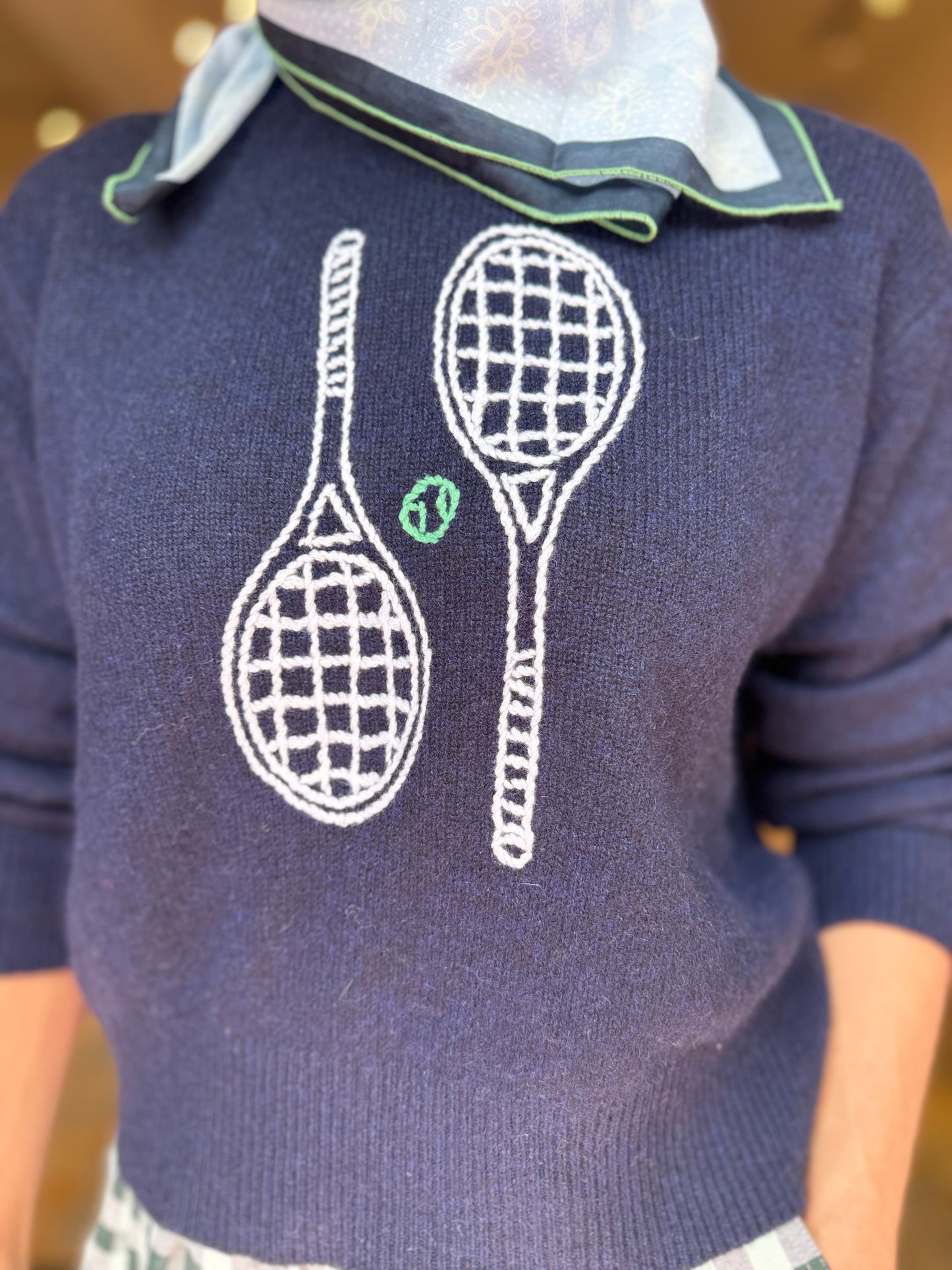 W&W Tennis Racquet Sweater