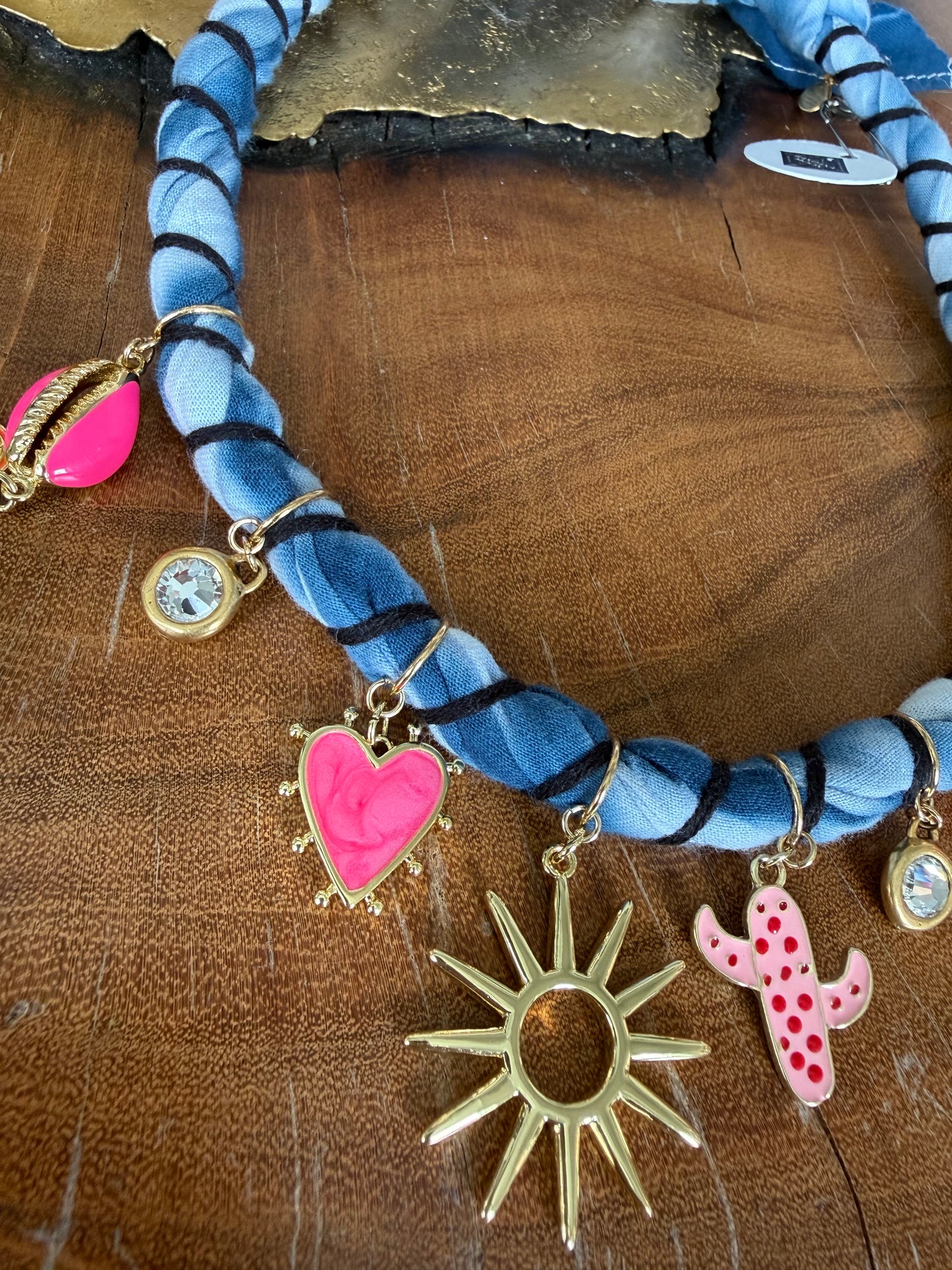 Bandana Moon Twisted Necklace