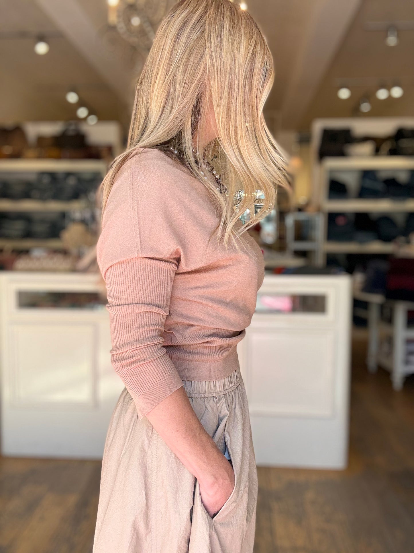 Simkhai Lavina Off Shoulder Sweater