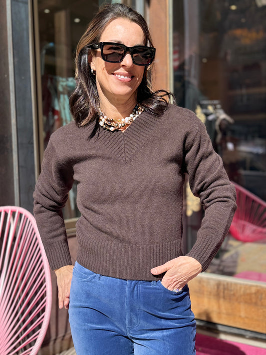 W+W Wide Rib Trim Sweater