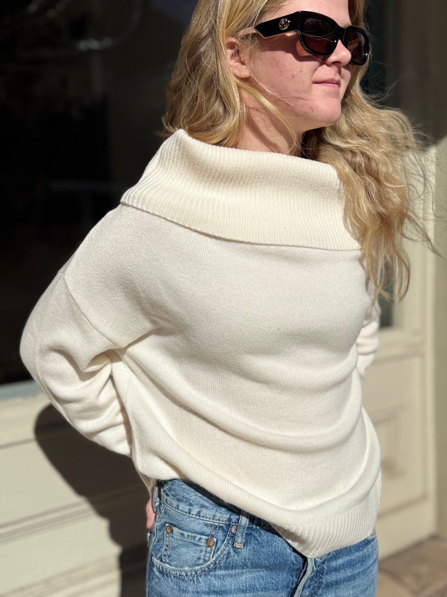 Naadam Asymmetrical Sweater