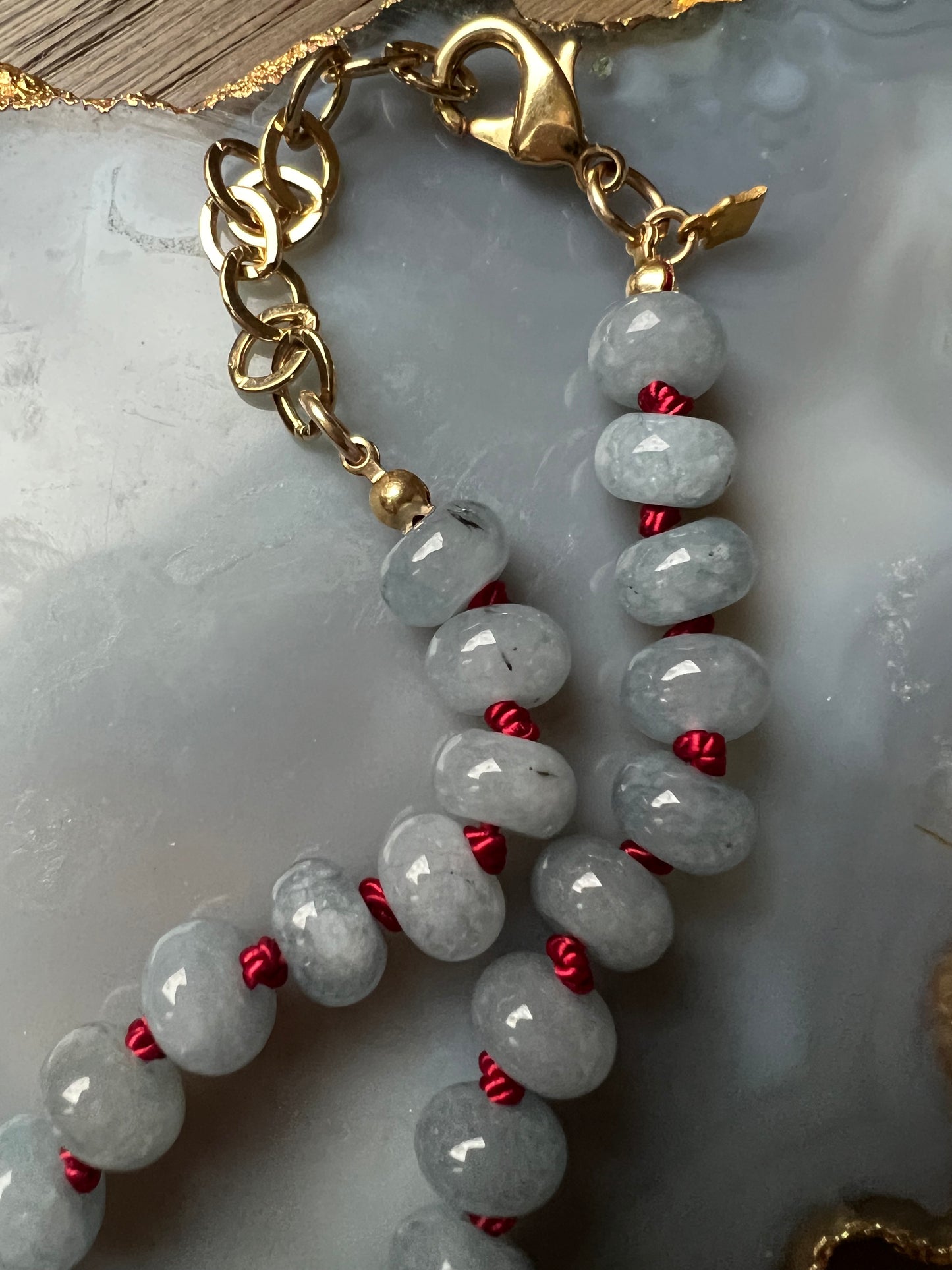 Cristina V Lt. Blue Red Color Pop Necklace