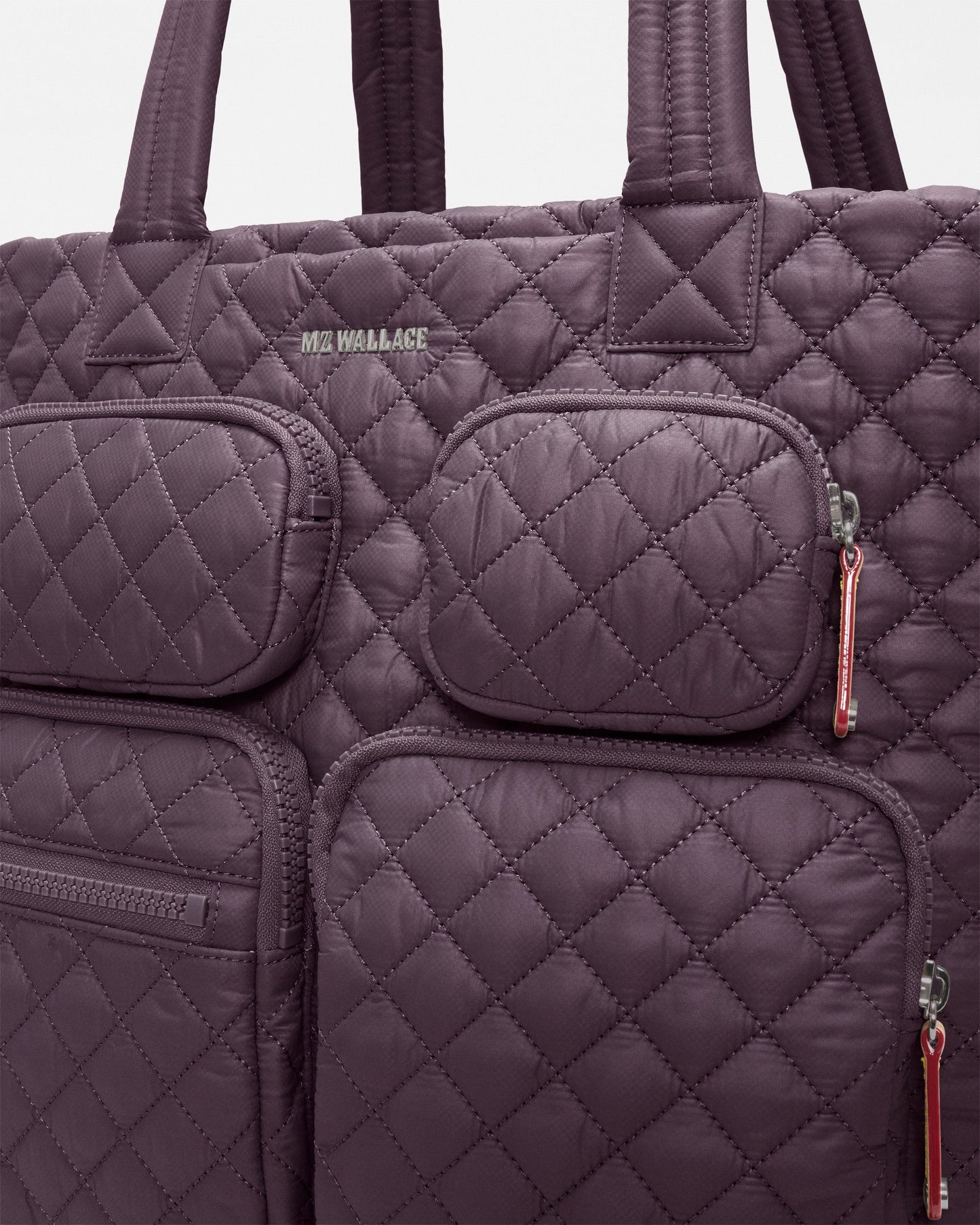 MZ Large Metro Travel Tote III in Raisin, side view