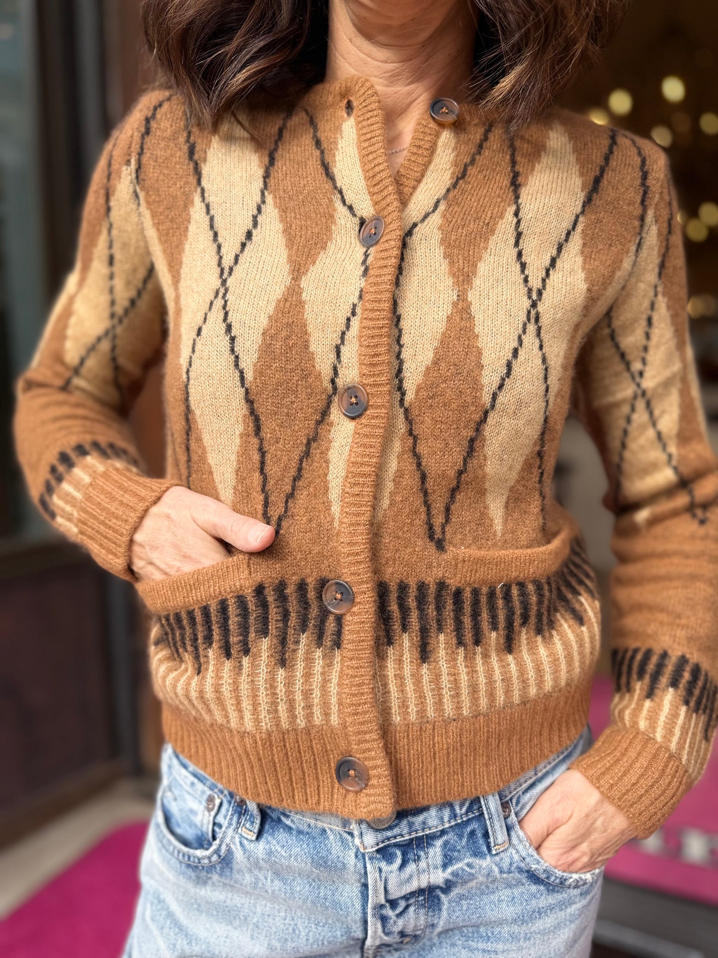 Minnie Rose Argyle Jacket