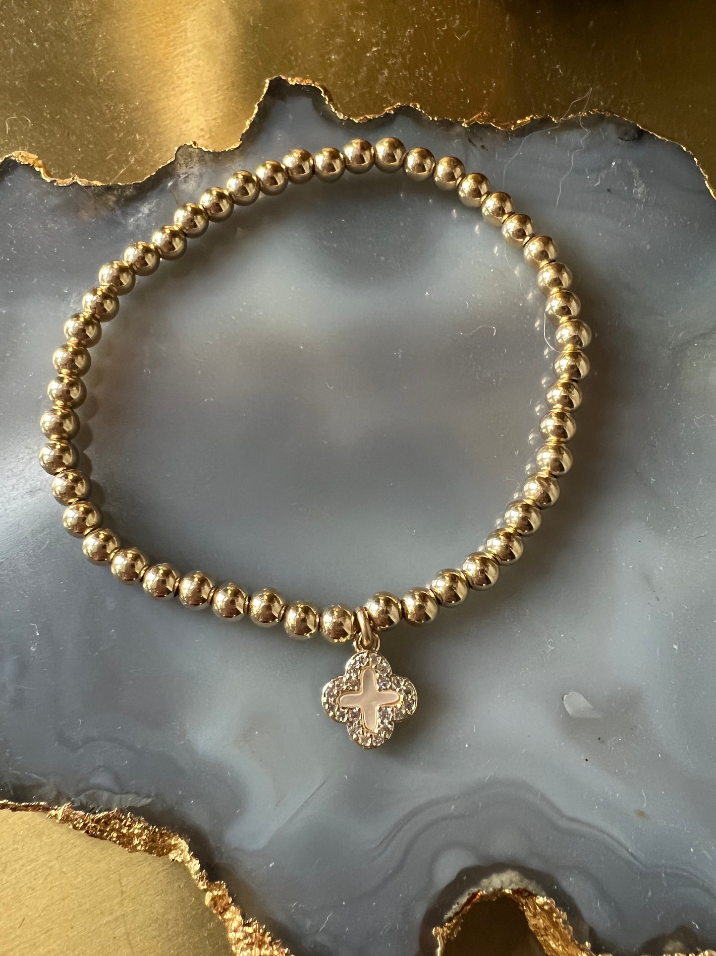 Ruby & Violet Small Clover Bracelet