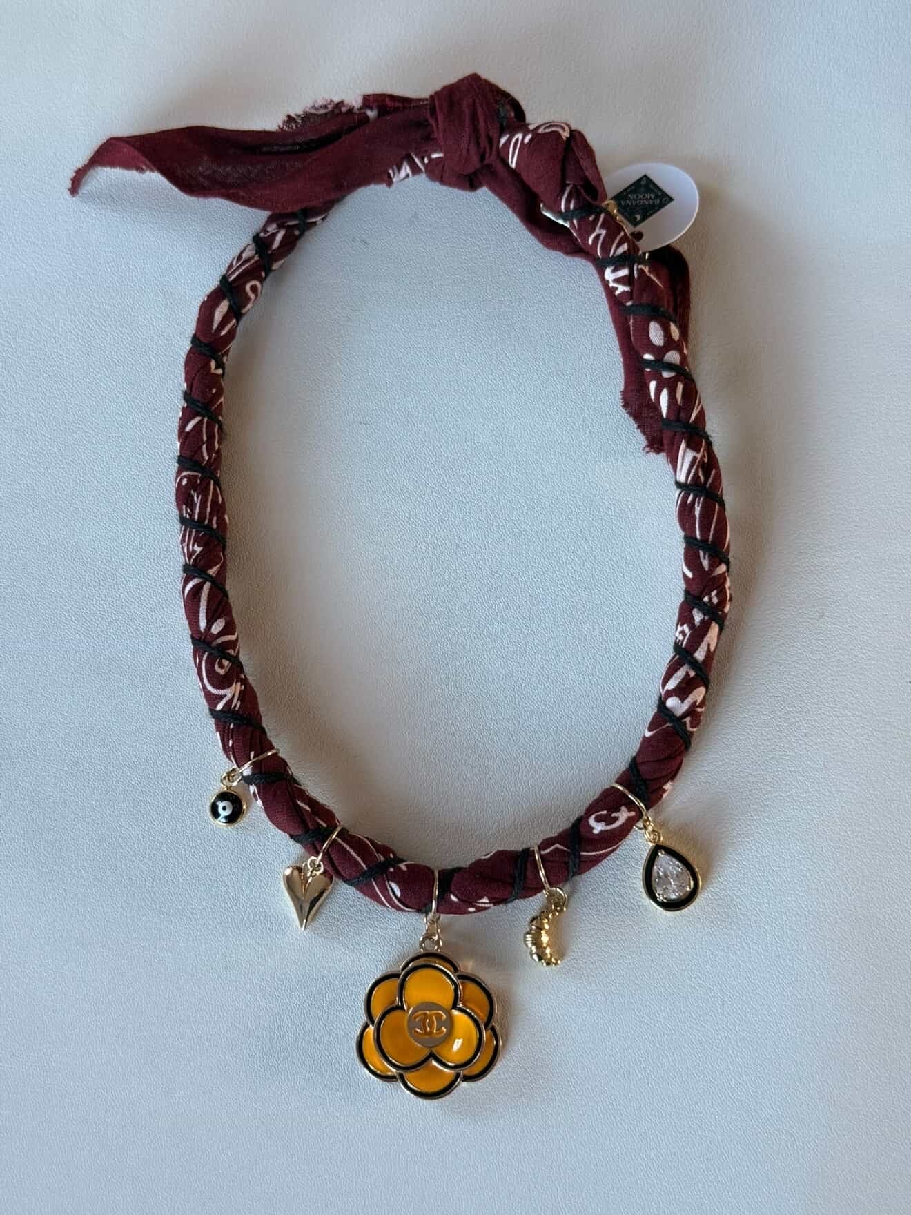 Bandana Moon Twisted Necklace