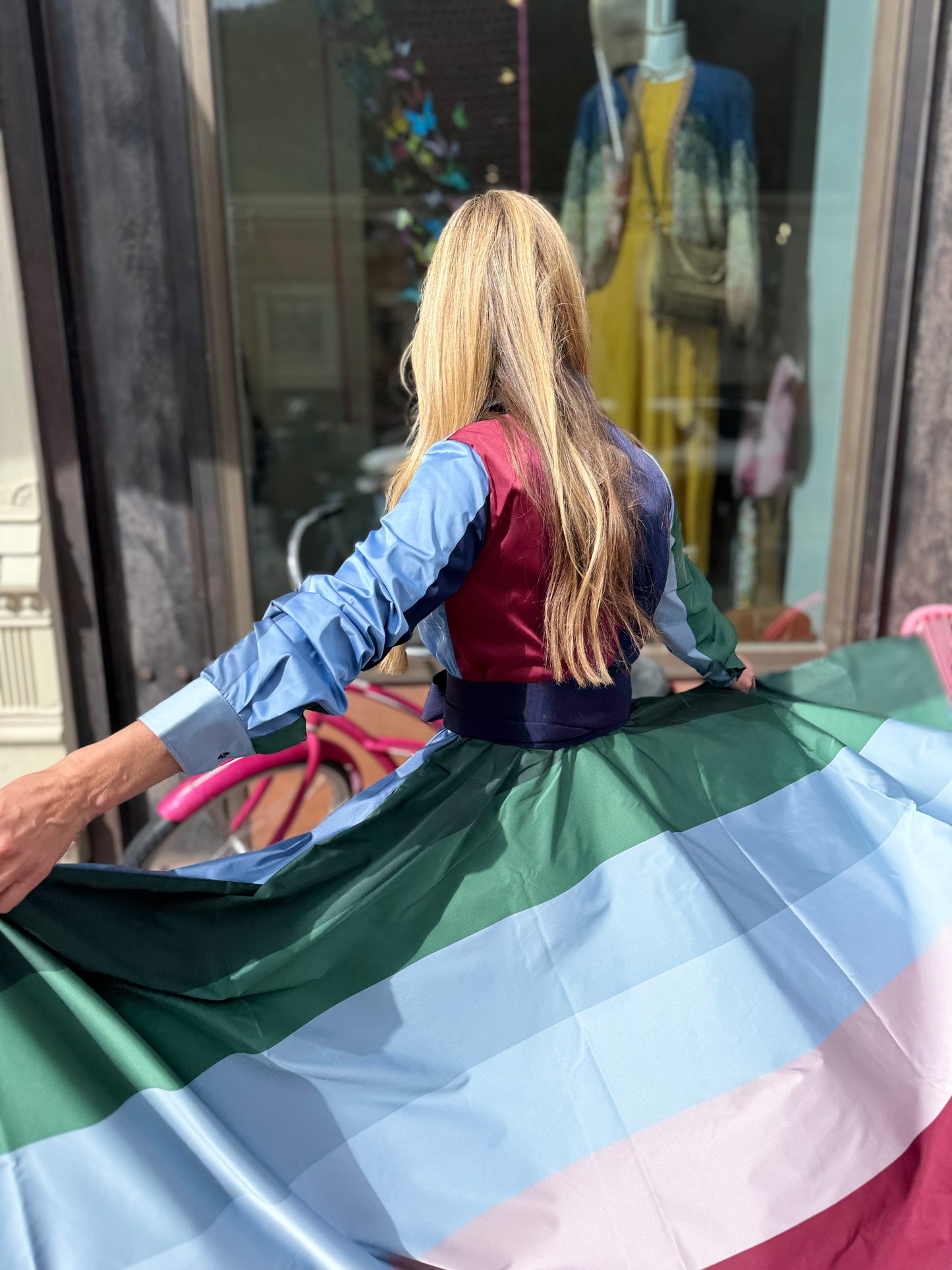 Sara Roka Colorblock Dress