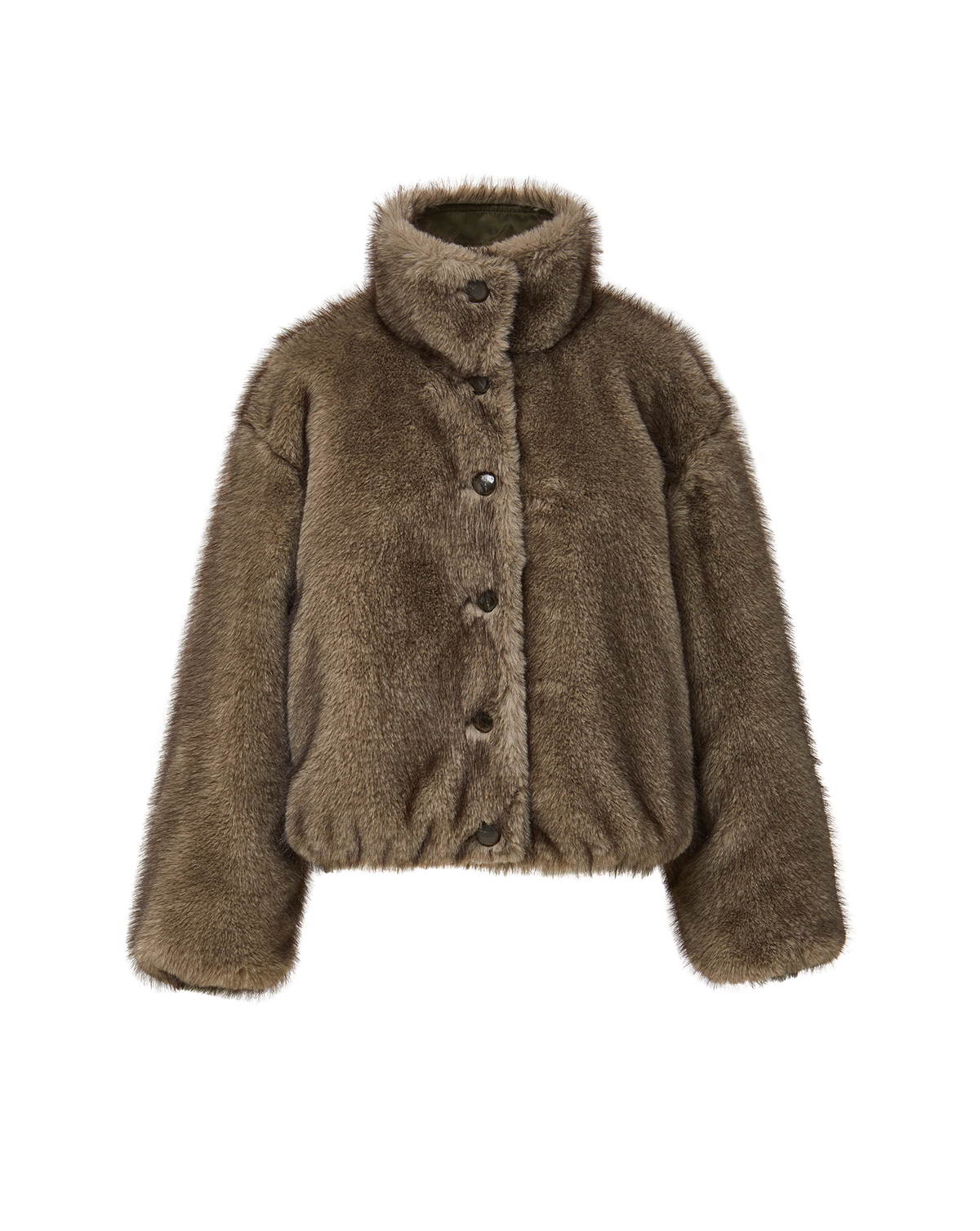 Veronica Beard Varell Reversible Jacket in Loden, flat product view