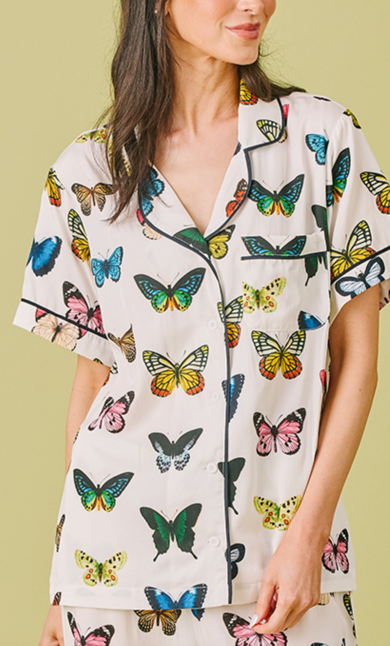 Katie Kime Butterfly PJ Pants set