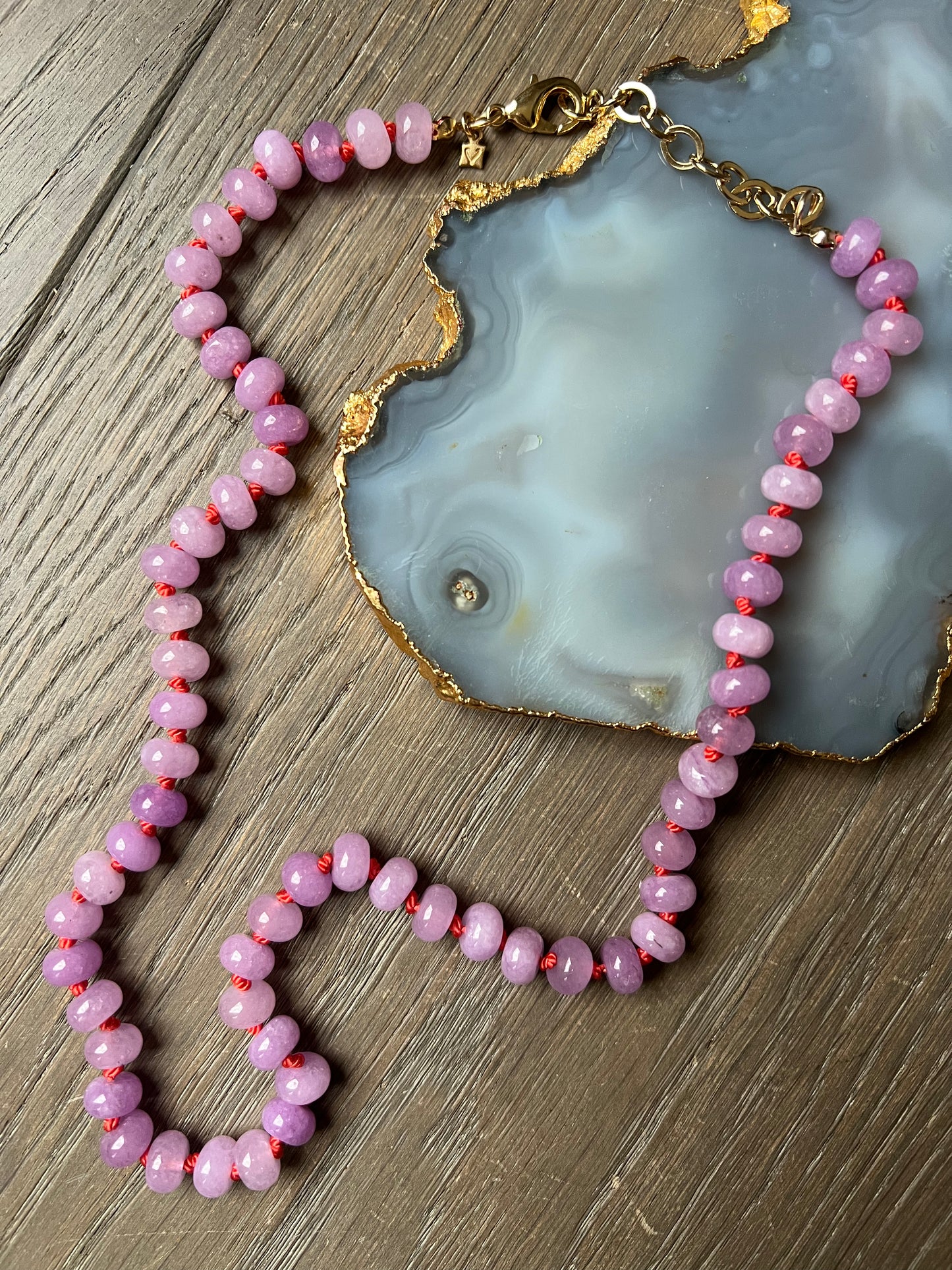 Cristina V Lilac Pink Color Pop Necklace