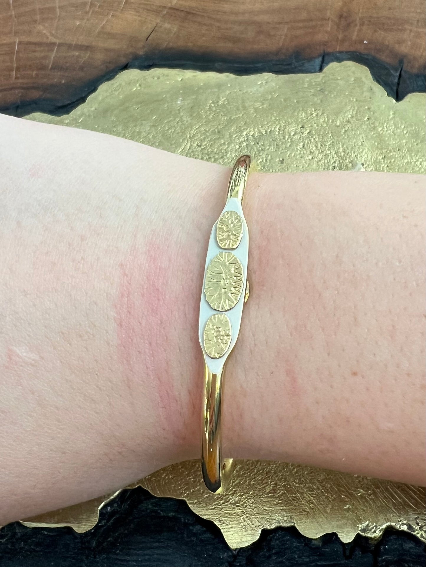 Sandy Hyun Hammered Enamel Cuff