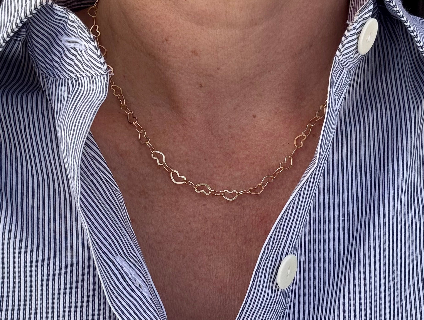 Ruby & Violet Connecting Heart Necklace