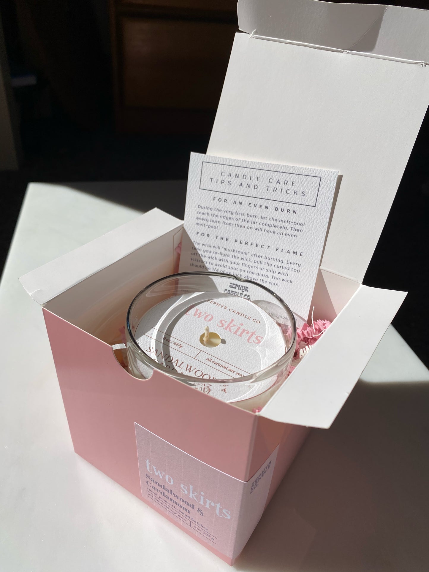 Zephyr Two Skirts Candle