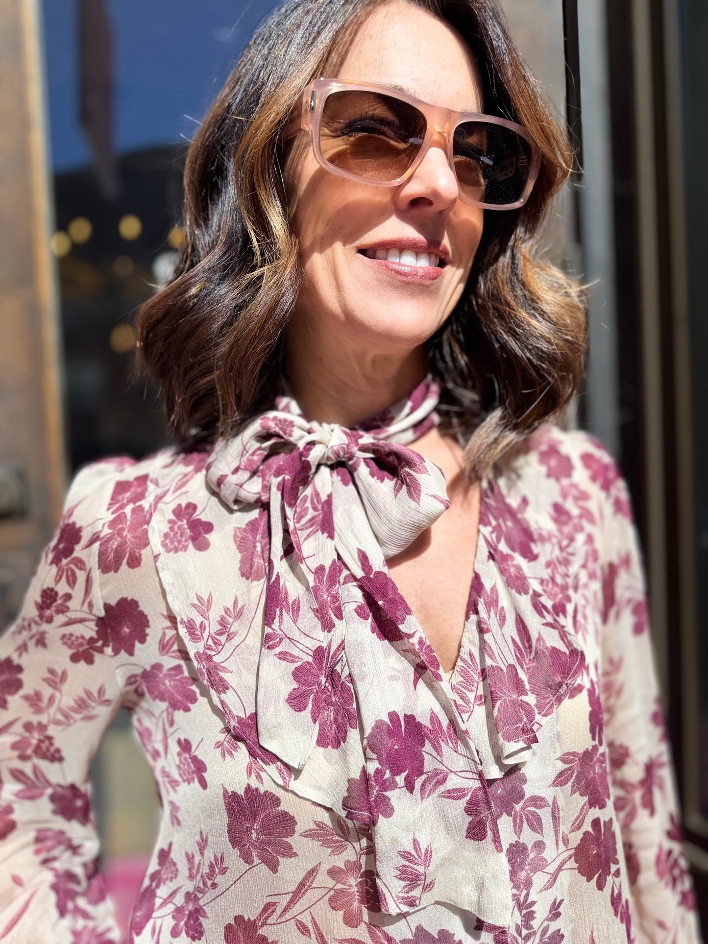 Caliban Neck Tie Blouse