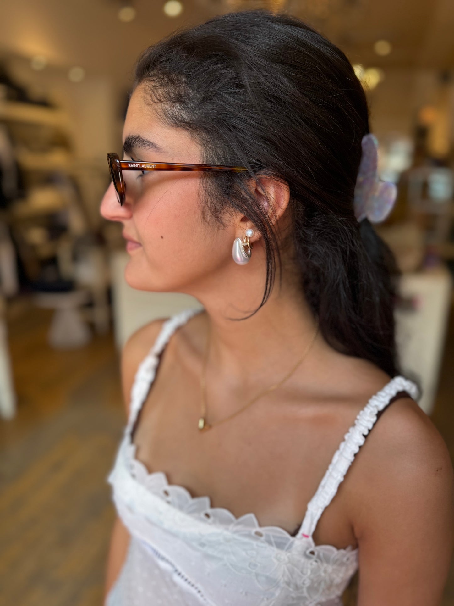 YSL Tortoise Cat Eye Sunglasses