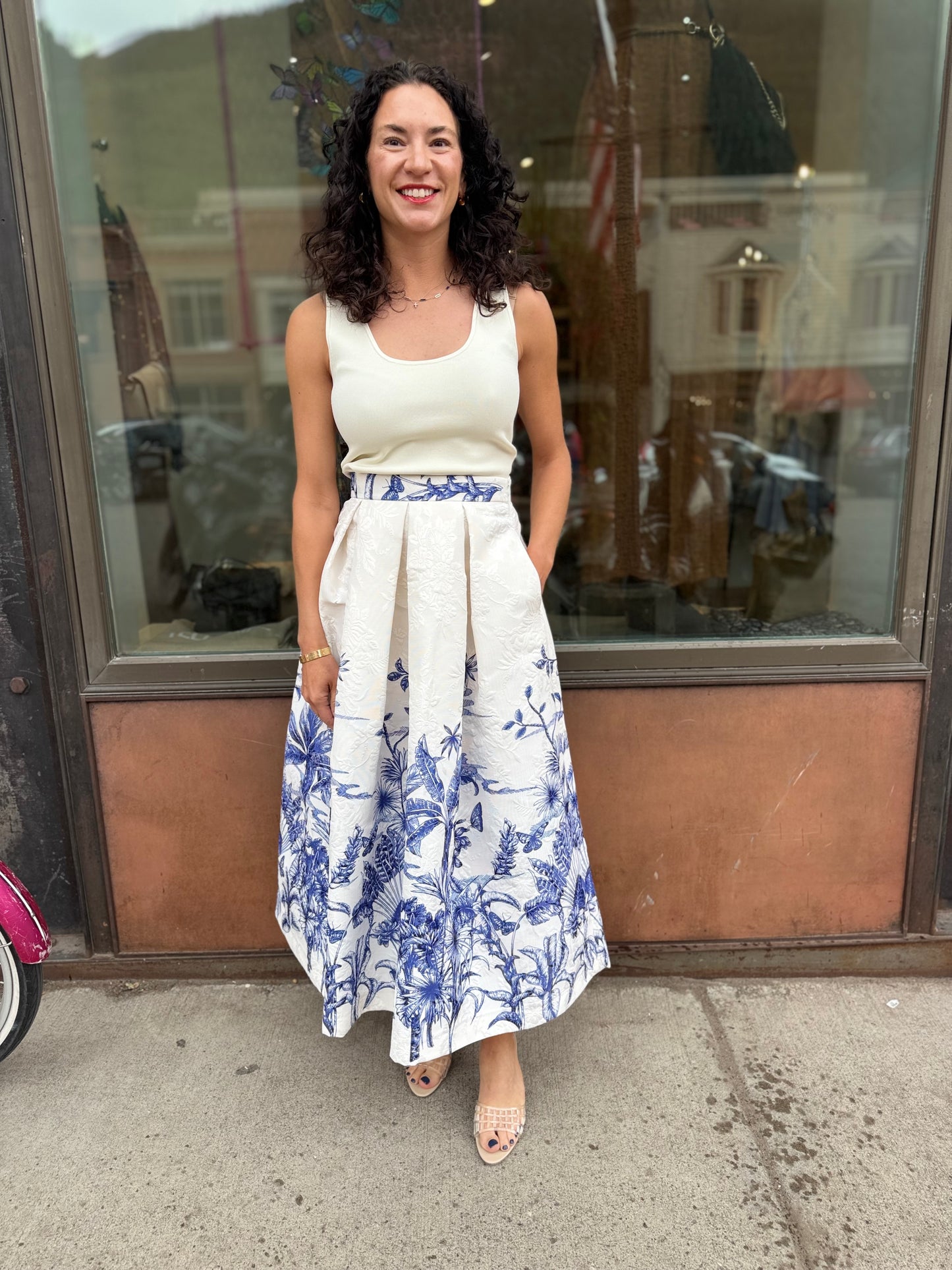 Lunatica Palm Pleat Skirt