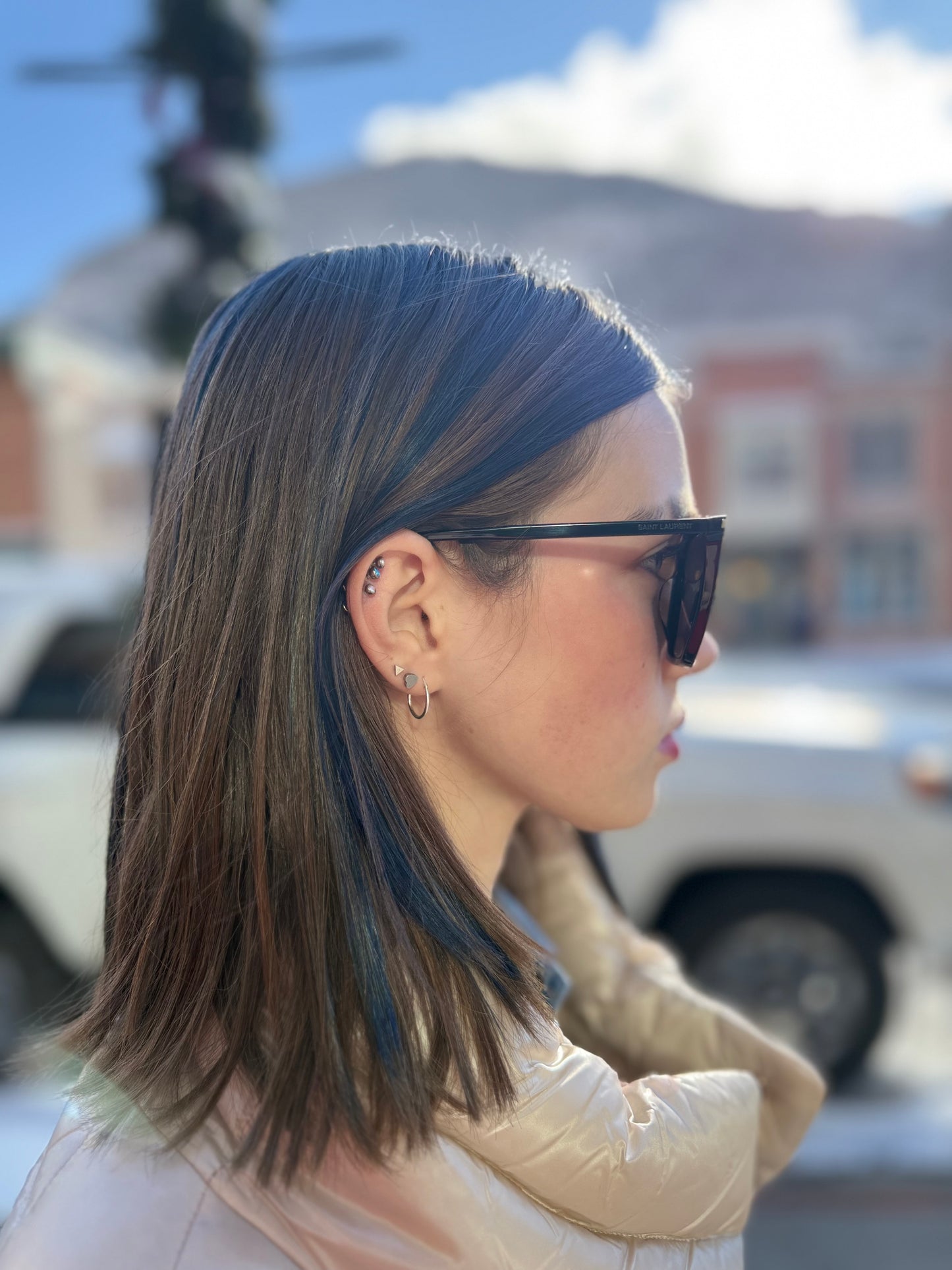 YSL Trapezoid Sunglasses