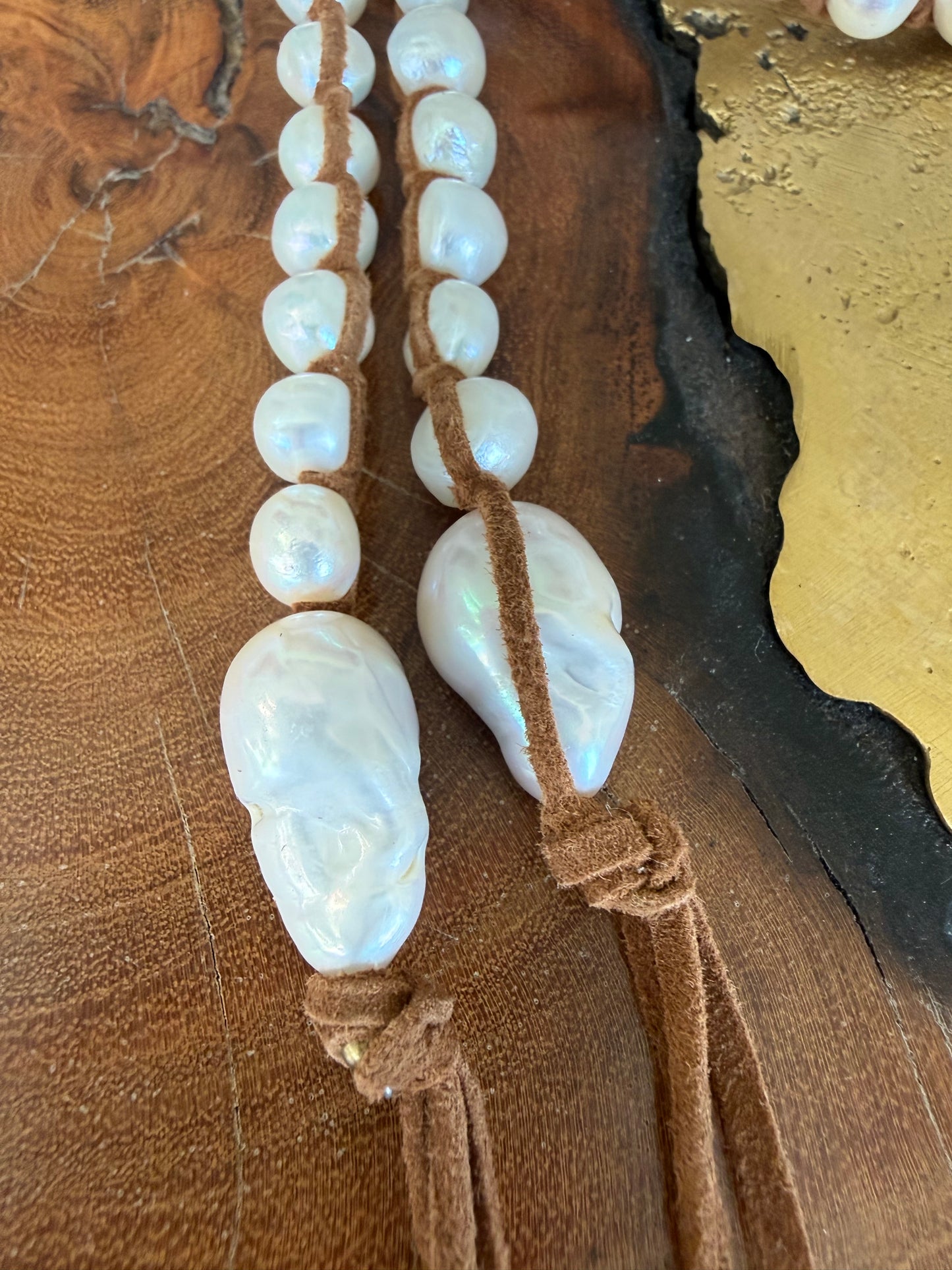 Tess Baroque Pearl Wrap Necklace