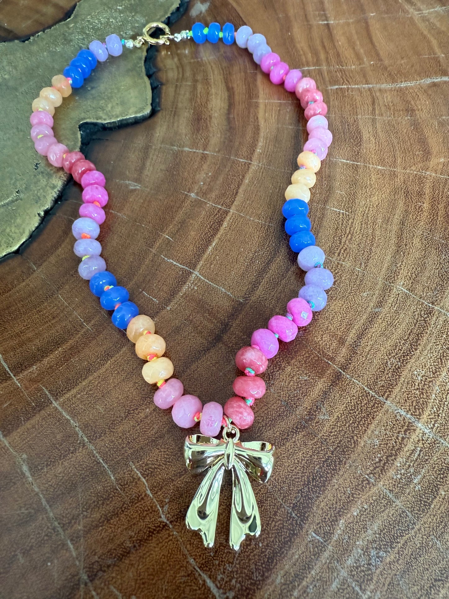 Gems by SJ Bow Necklace