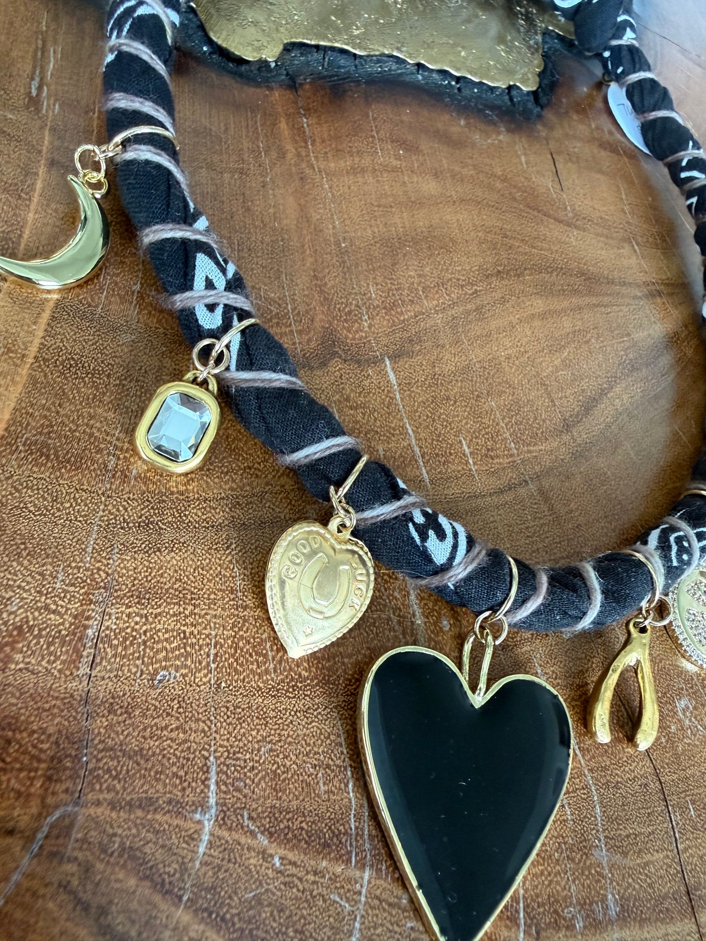 Bandana Moon Twisted Necklace