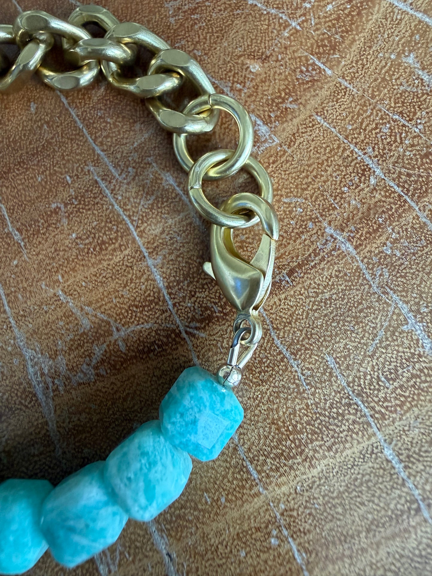 Rachel Nathan Remix Amazonite Cubes Bracelet