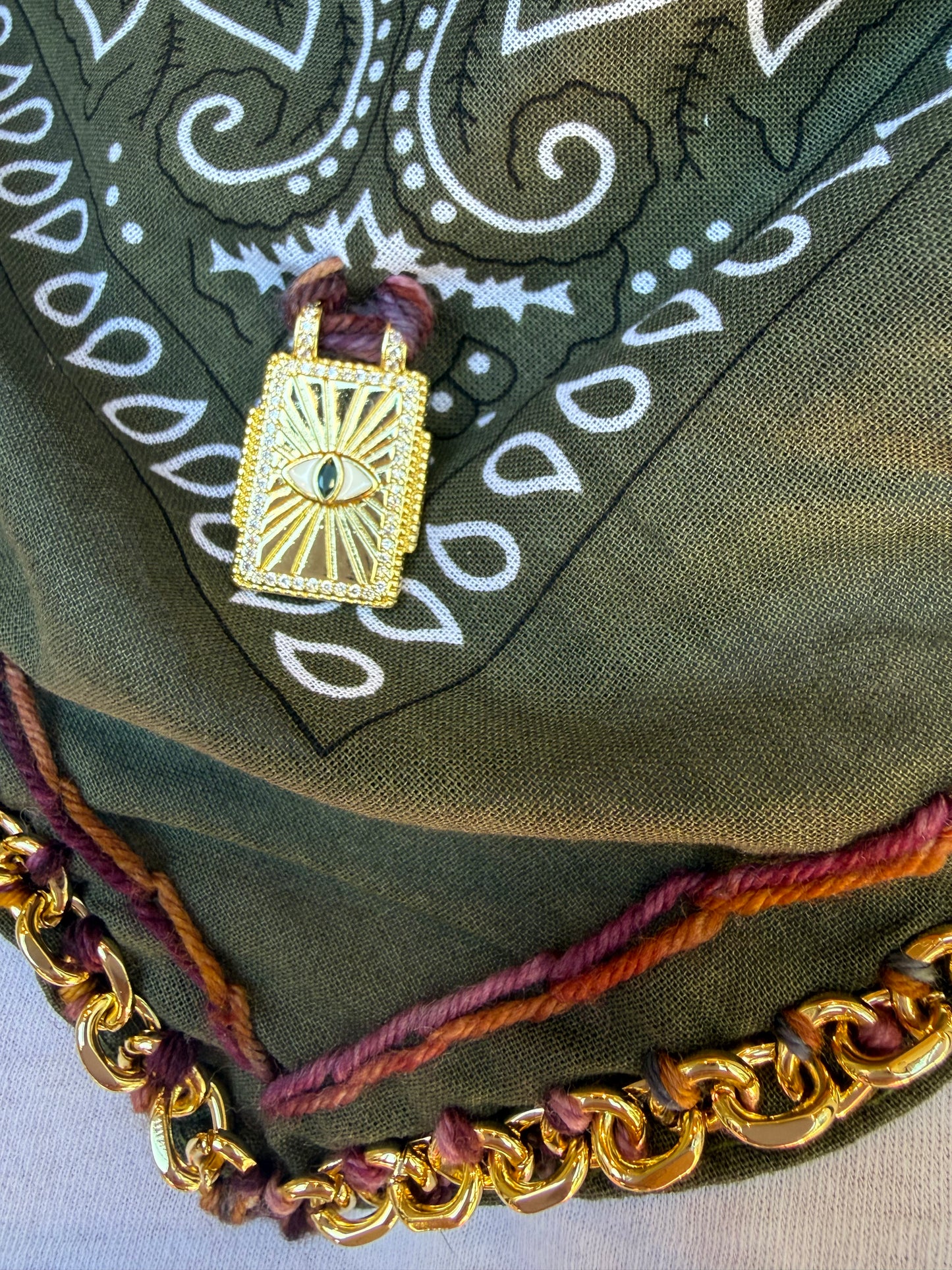 Bandana Moon Embroidery Bandana