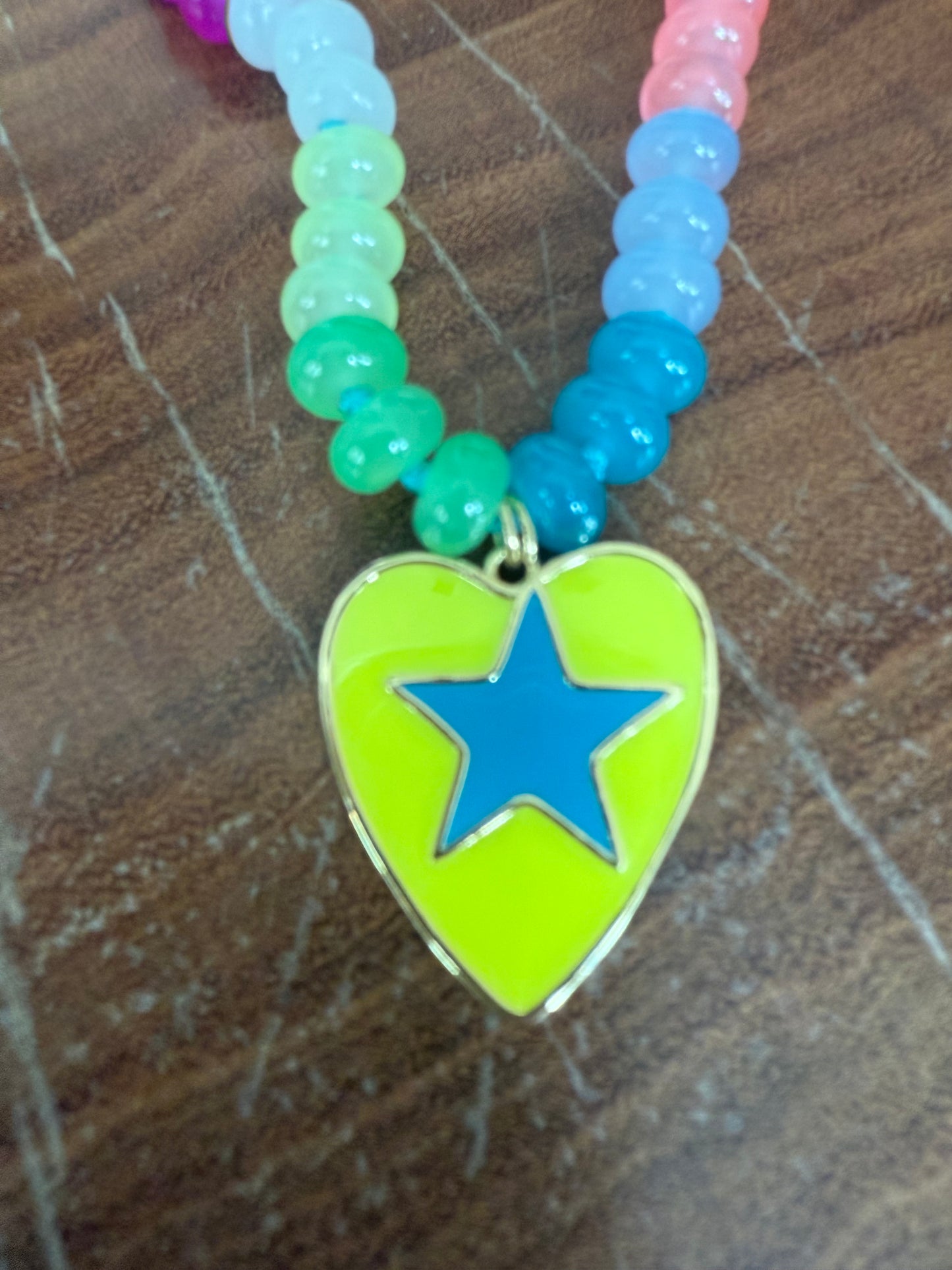 Gems by SJ Heart Star Necklace