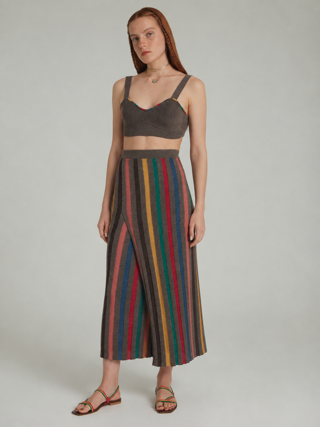 Saloni Stripe Skirt