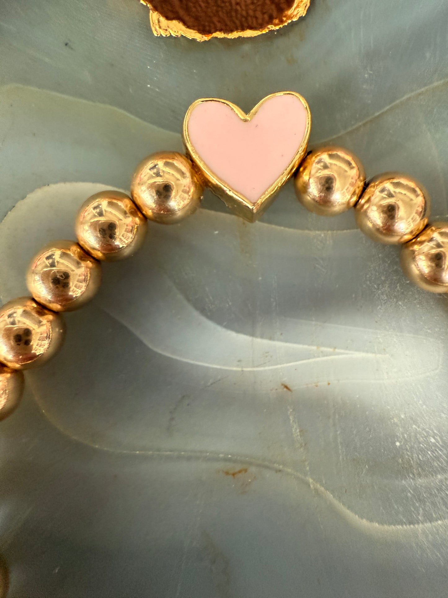 Ruby & Violet Pink Heart Bracelet