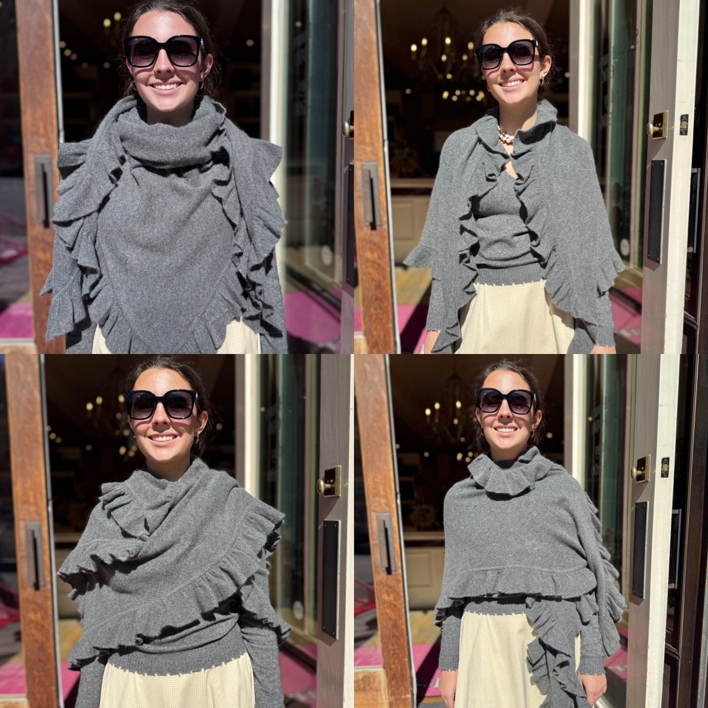 Minnie Rose Ruffle Shawl