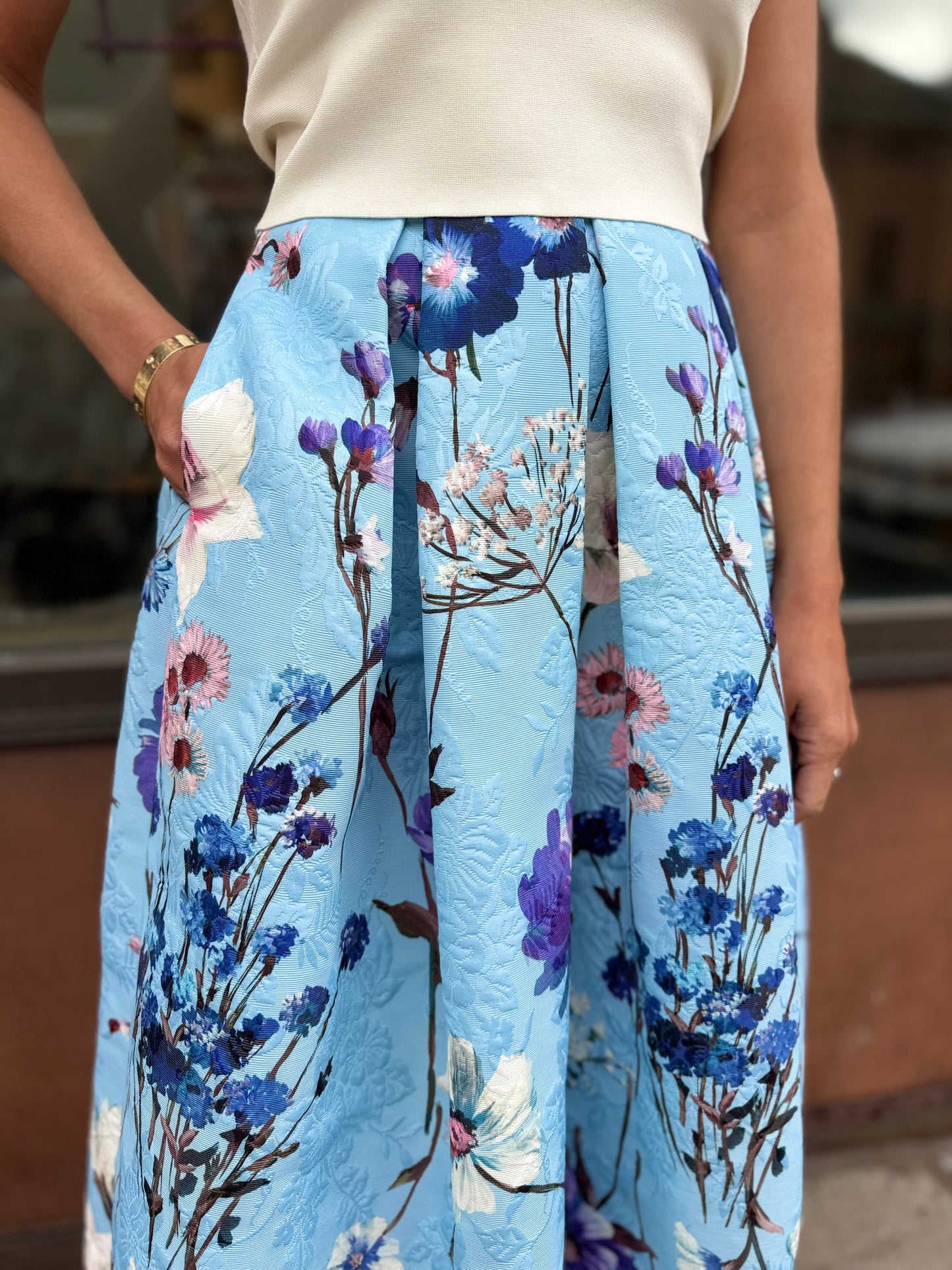 Lunatica Flower Pleat Skirt