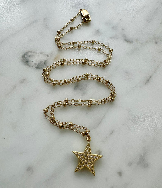 Ruby & Violet Star Necklace
