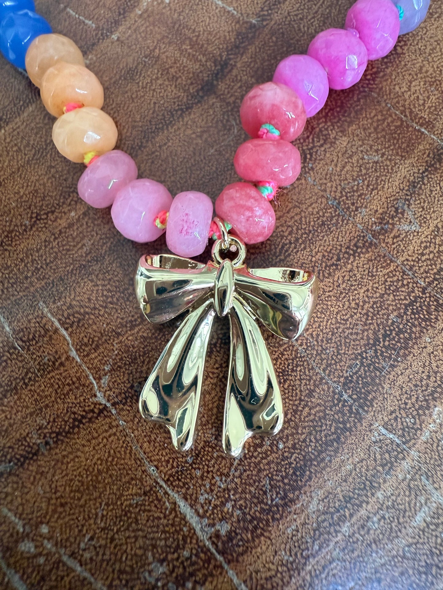 Gems by SJ Bow Necklace