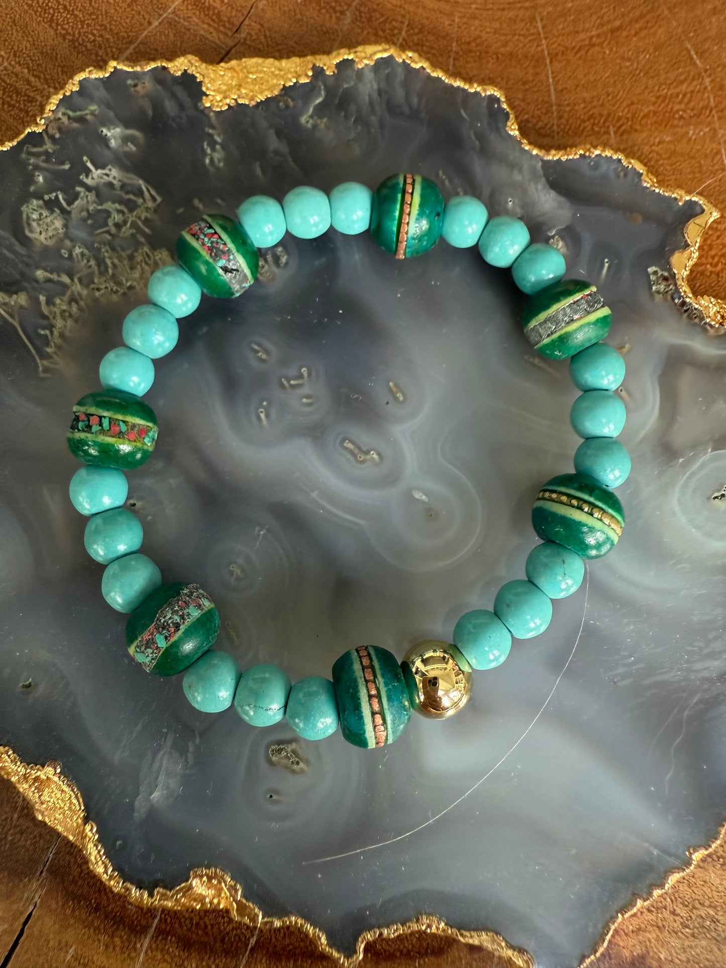 Lauren Amble Turquoise Tribal Bracelet