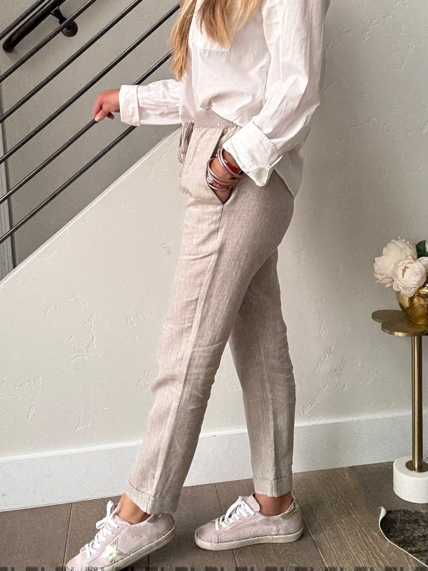 LTP Linen Cuffed Pant