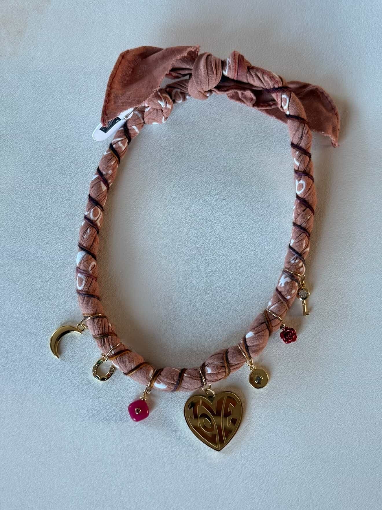 Bandana Moon Twisted Necklace