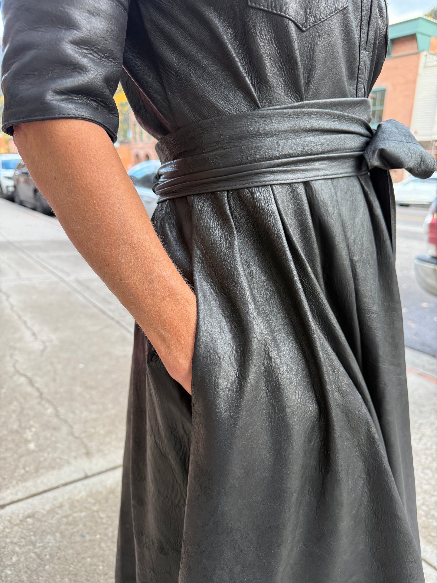 Hannes Leather Dress