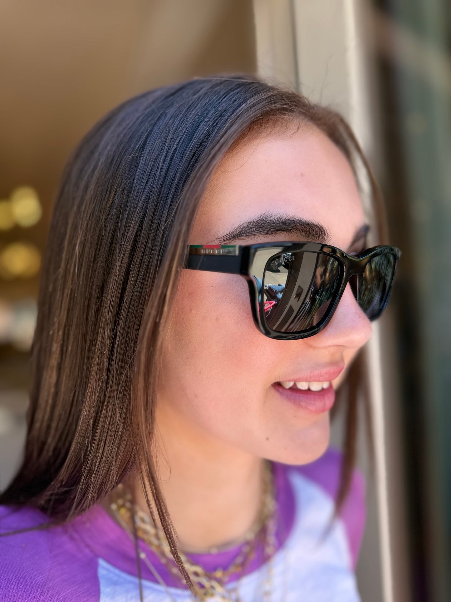 Gucci Unisex Flex Arm Sunglasses