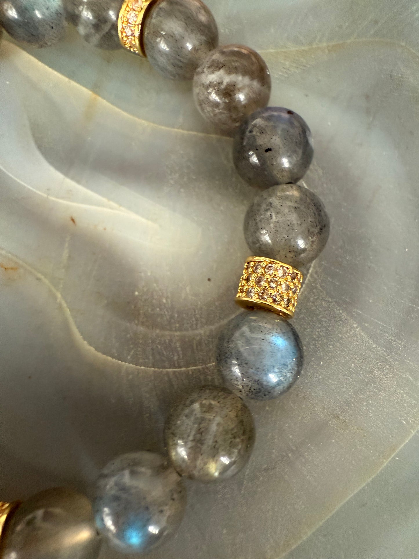 Ruby & Violet Labradorite Bracelet