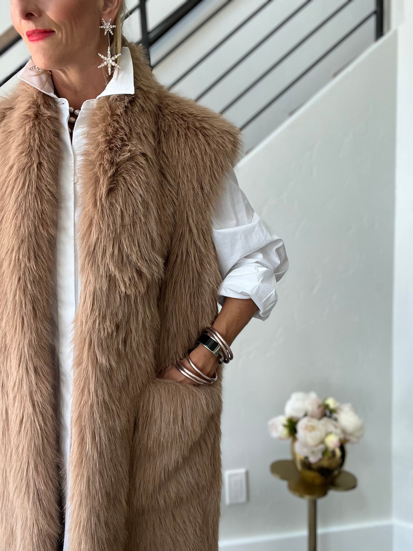Nude Faux Vest