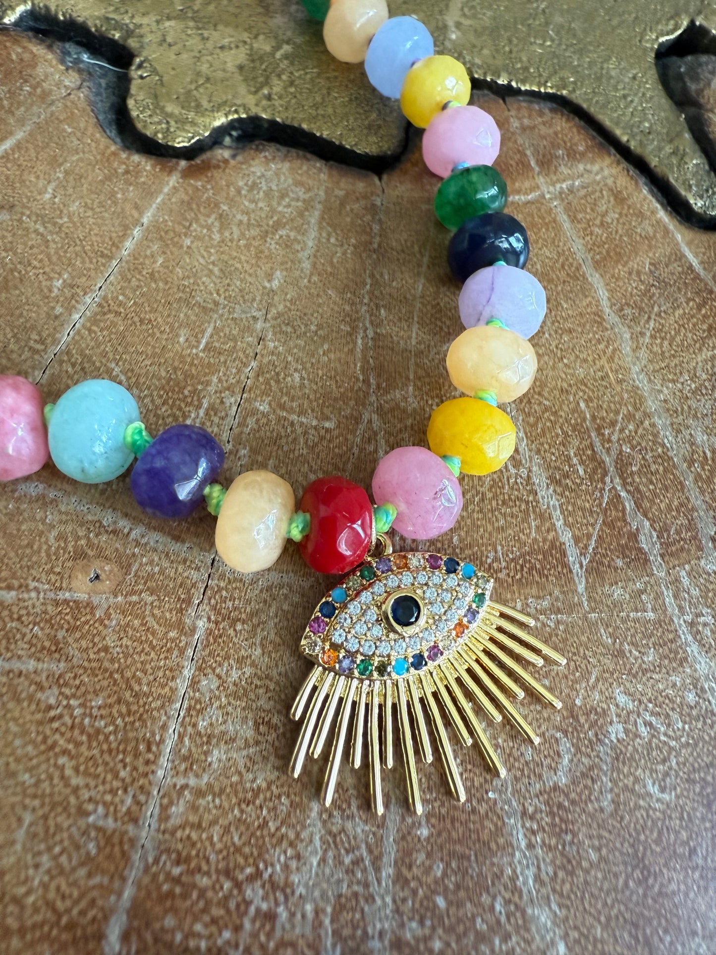 Gems by SJ Eye Burst Necklace