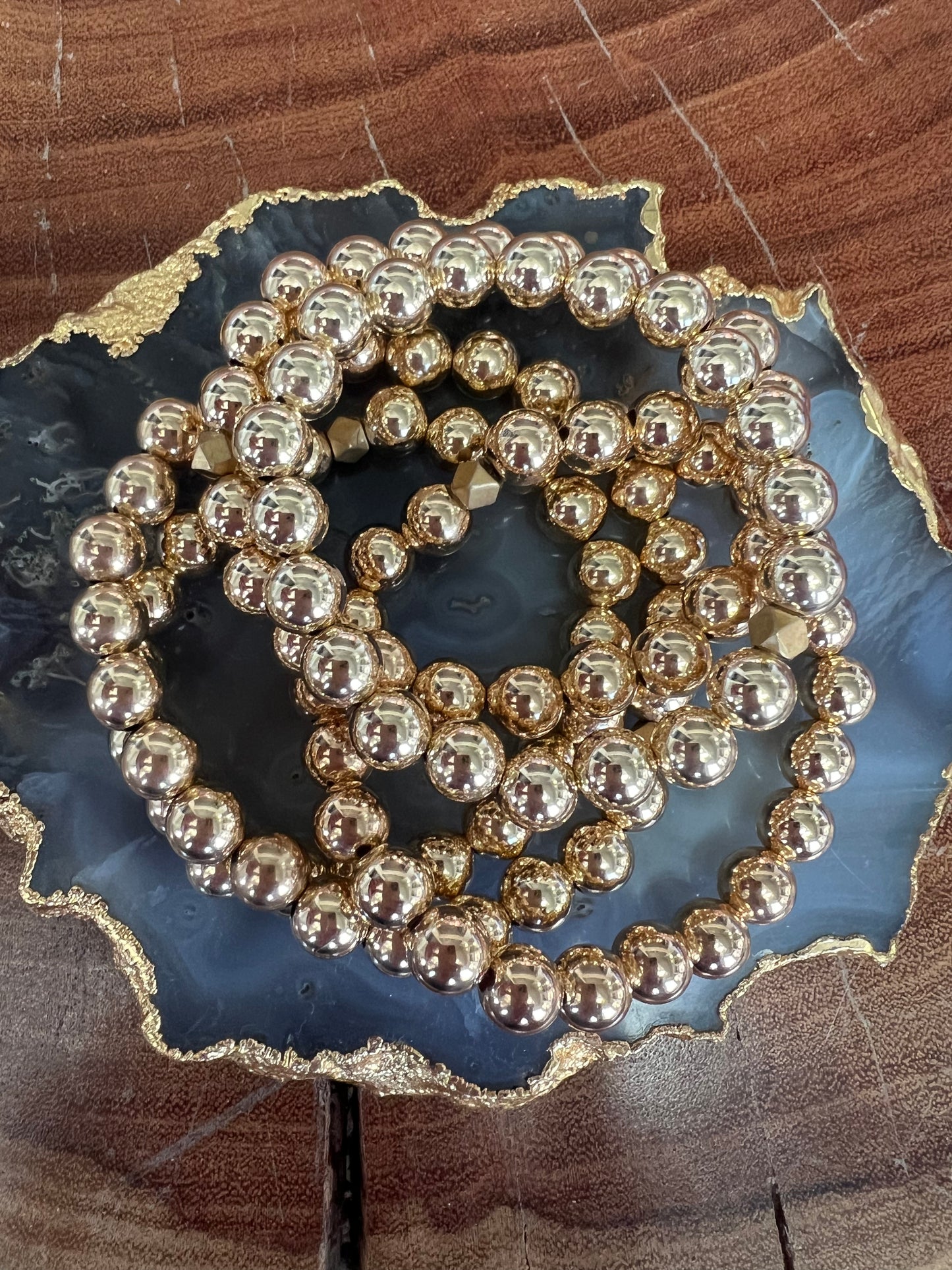 Cristina V 8mm Gold Ball Bracelets