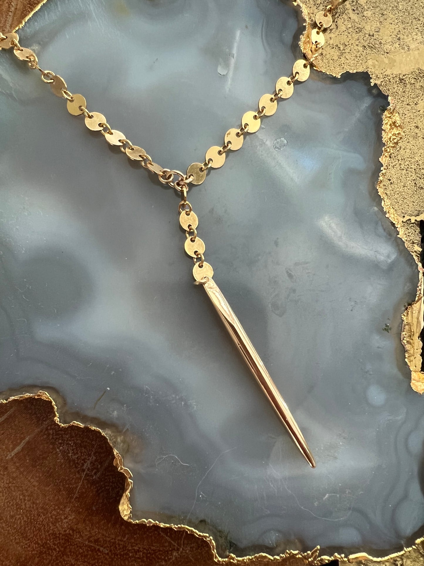 Ruby & Violet Disc Spike Lariat