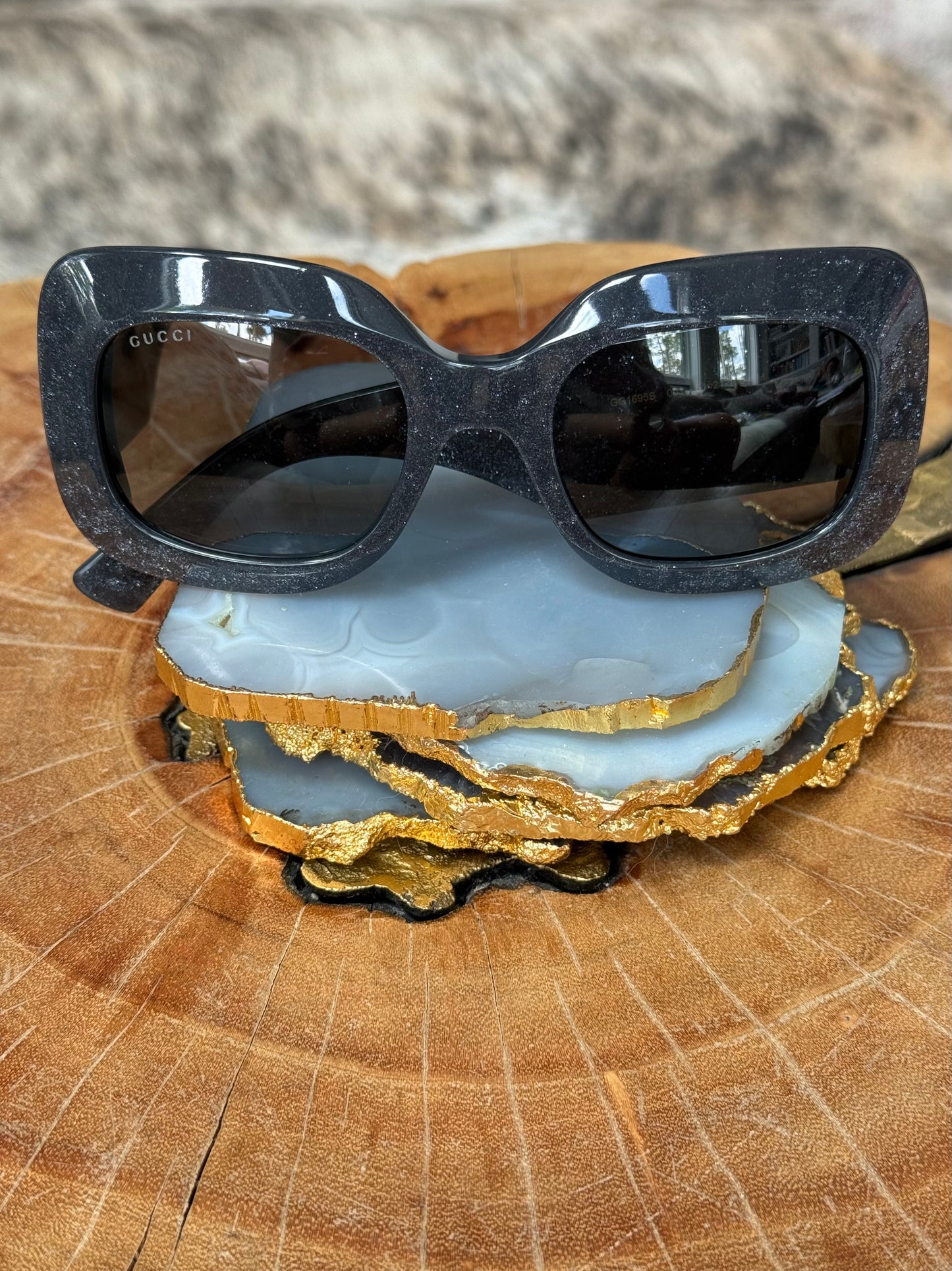 GG Grey Sparkle Sunglasses
