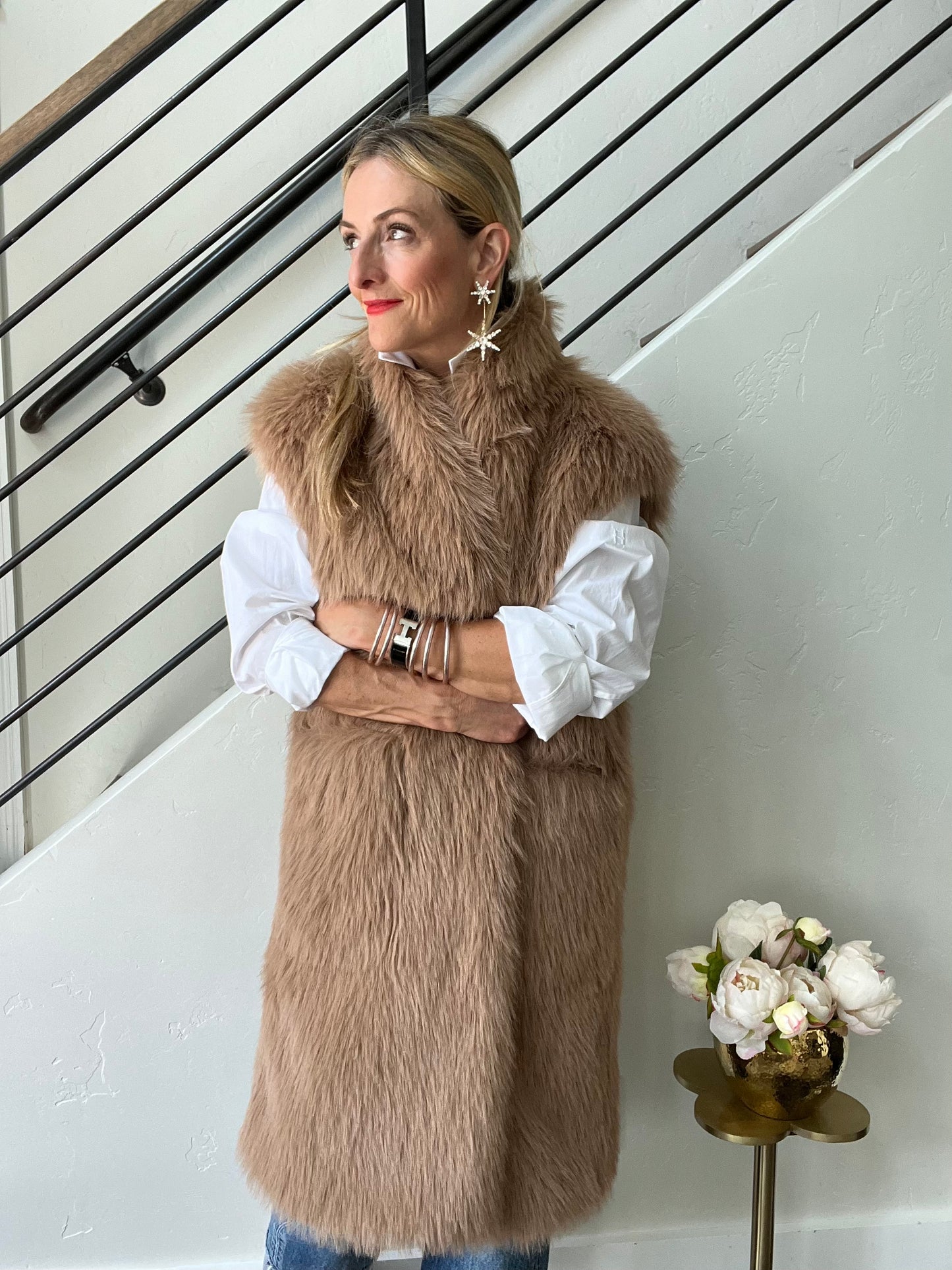 Nude Faux Vest