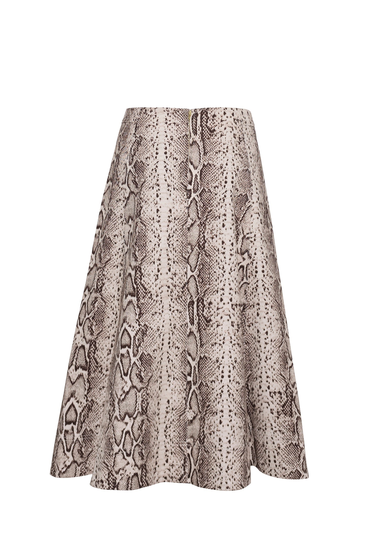 Cara Cara Aisha Skirt in Classic Snake Grey, back view